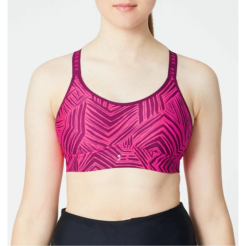 Under Armour Summer Infinity Sports Bra - Size Medium - Pink & Reddish